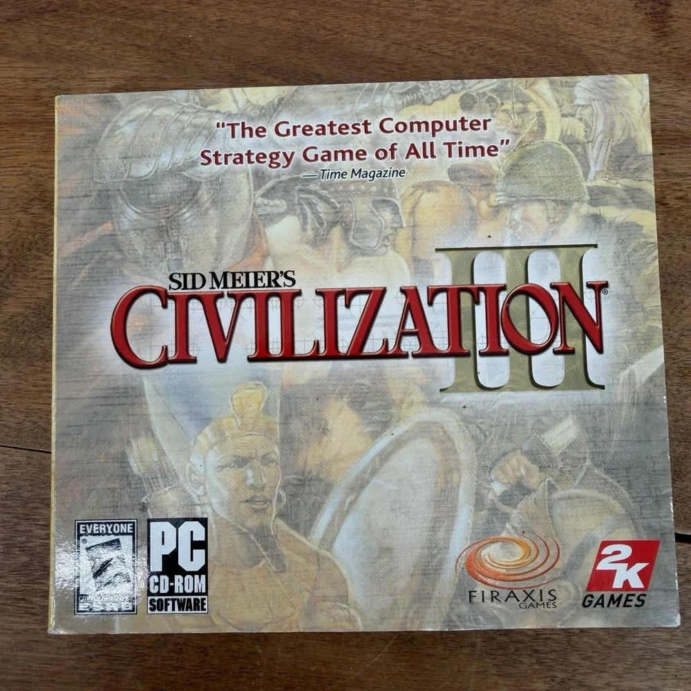 Sid Meier's Civilization III PC CD-ROM Cardboard Gatefold Cover Sealed New